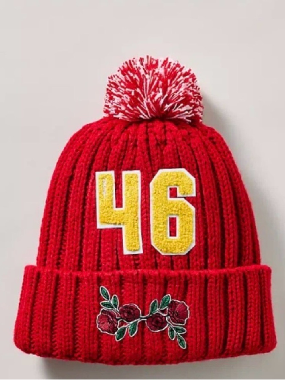 NWT Anthropologie X The Wild Collective Sporty Floral Beanie